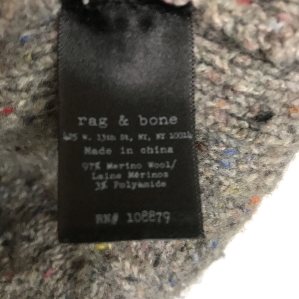 Rag & Bone Gray Specked Slouchy “Grandpa” Cardigan - Picture 6 of 8
